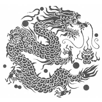 China Dragon designs Fake Temporary Water Transfer Tattoo Stickers NO.10239
